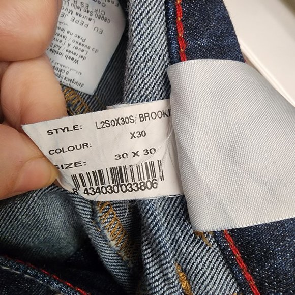 Portobello by Pepe Jeans London Ankle Jeans Size 30 Low Rise Skinny - Picture 6 of 9